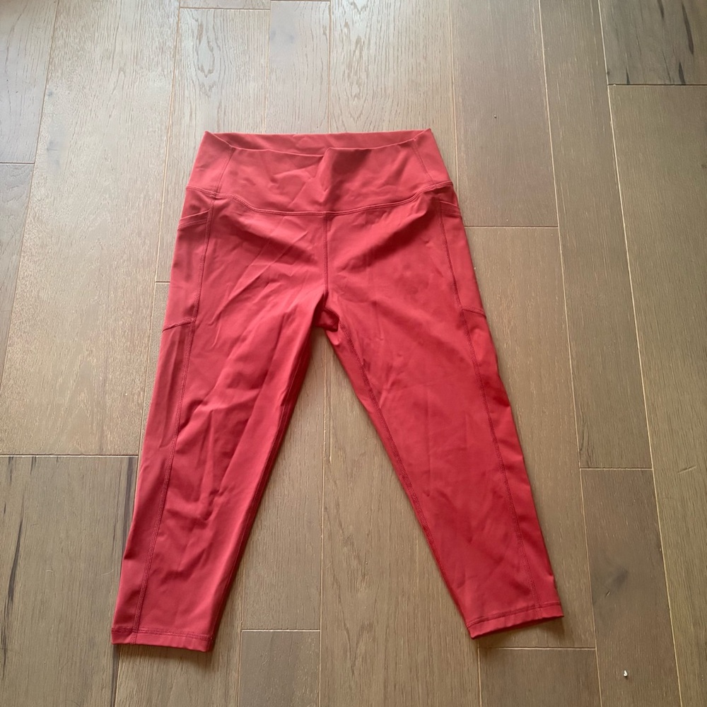 ZYIA Active $69 Red Pocket Light n Tight Hi-Rise Capri XL 16/18 EUC - Picture 4 of 9